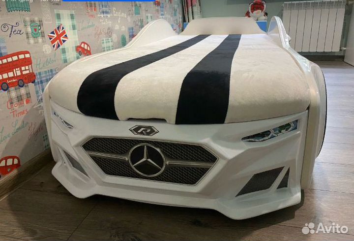 Кровать-машина с матрасом