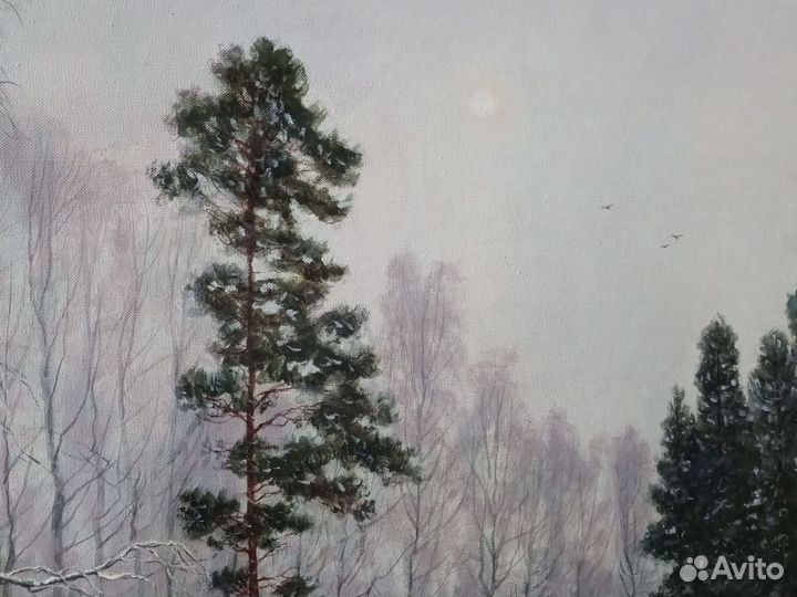 Картина маслом на холсте большая пейзаж