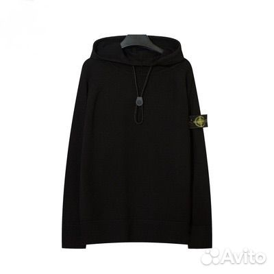 Худи Italia Garment Dyed черная