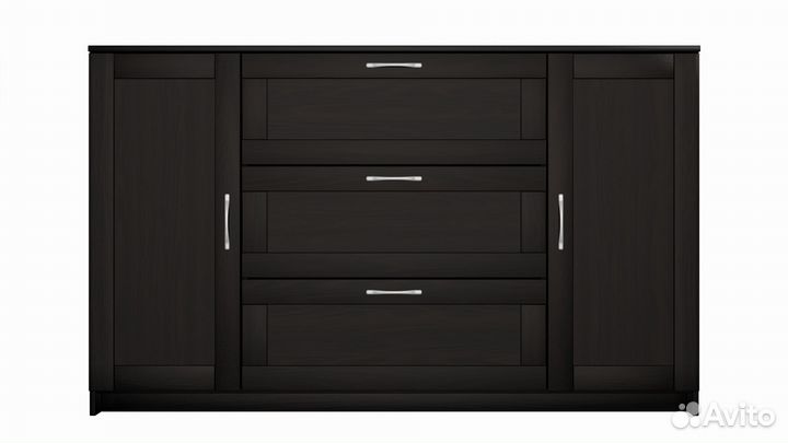 Сириус тумба 2 двери и 3 ящика 156х95 Дуб Венге