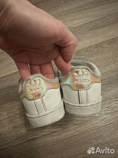 Кеды для девочки adidas superstar 26