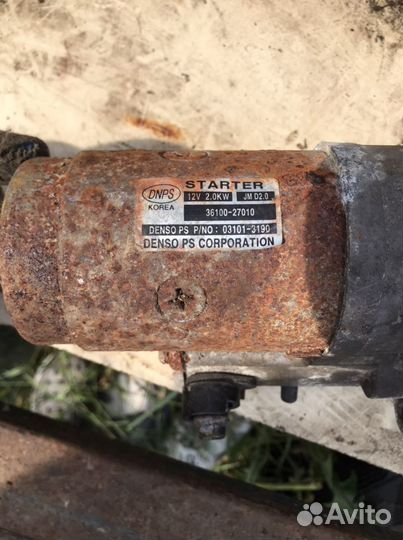 Стартер Хундай Sanata NF 2.0crdi 2005г