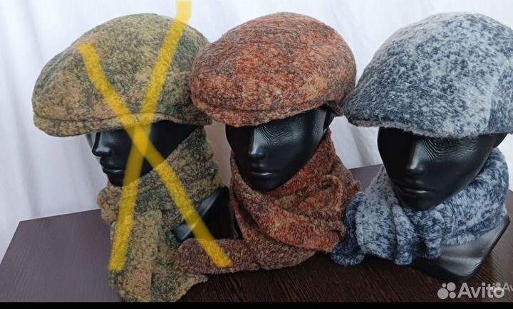 Женские комплекты кепка+шарф