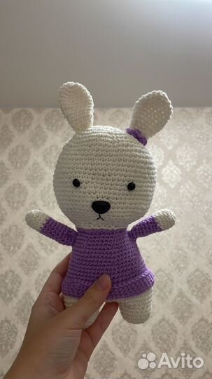 Вязаный зайка