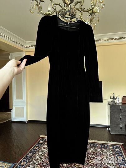 Бархатное платье