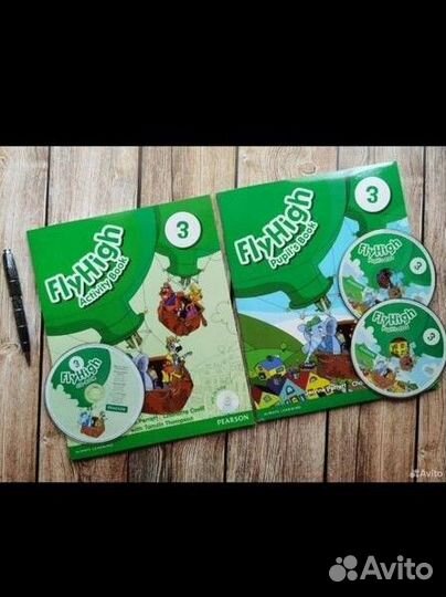 Комплект учебник +рабочая тетрадь+3 сd Fly High 3