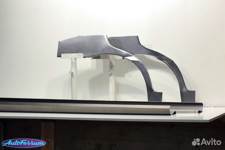Kia Rio 1 ремкомплект задних арок и порогов