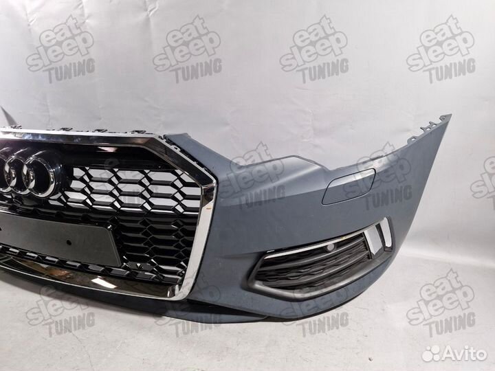 Передний бампер Audi A6 C8 в сборе