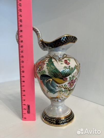 Кувшин авторский фарфор и роспись Hubert Bequet