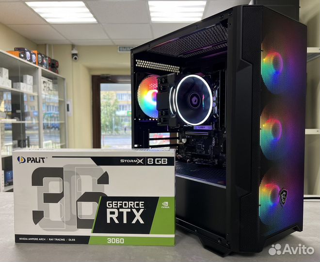 Игровой intel i5 10400f/RTX 3060-8/DDR4-16GB