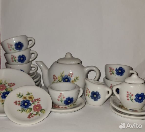 Винтажный фарфоровый набор Strombecker Corp