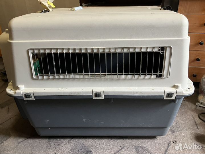 Переноска пластиковая для крупной собаки