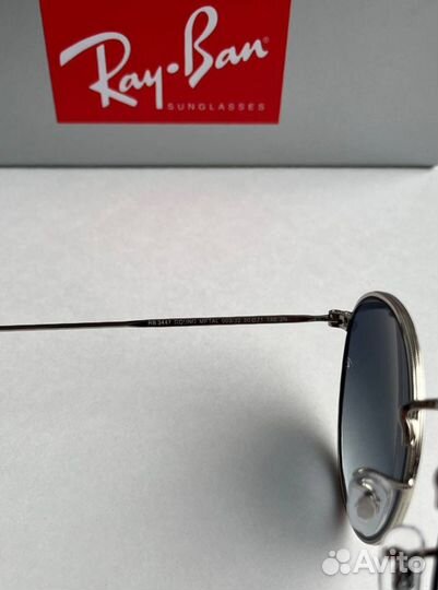 Очки Ray Ban Round Metal серые