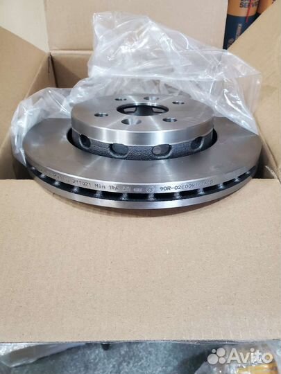 Тормозные диски вентилируемые передние kia spectra