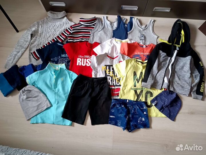 Вещи пакетом на мальчика122 128