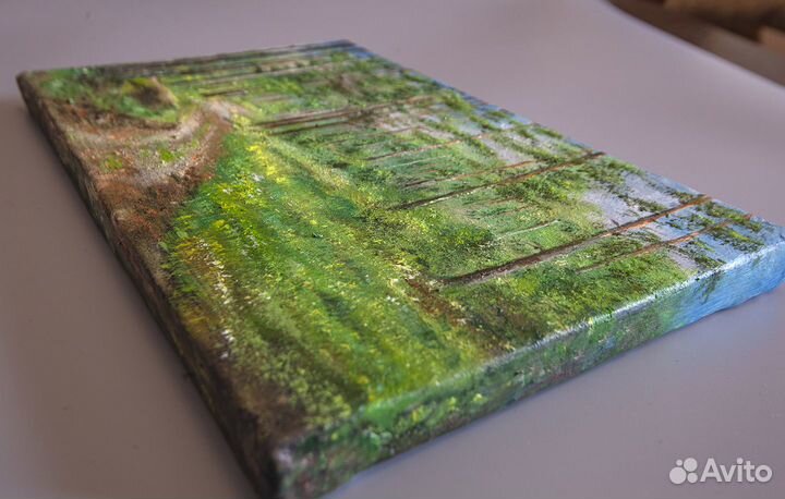 Картина маслом: В сосновом бору