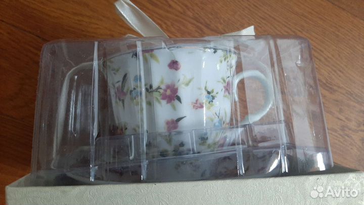 Чашка и блюдце фарфор Новые