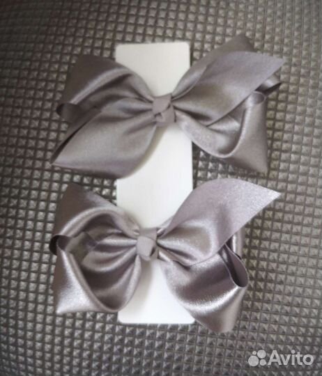 Банты для волос на заколках, парные (цена за 2 шт)