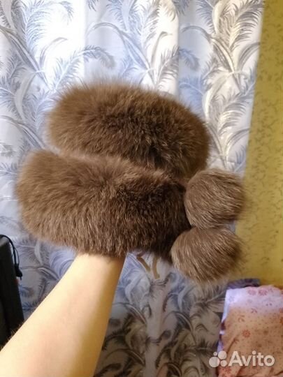 Шапка песец