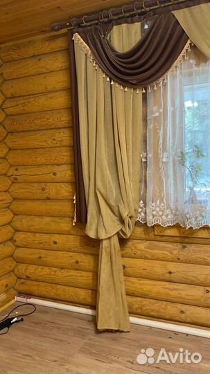 Штора, комплект с ламбрекеном,занавески