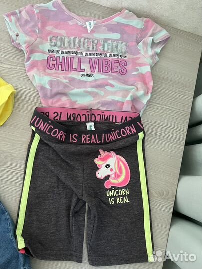 Вещи пакетом на девочку 98