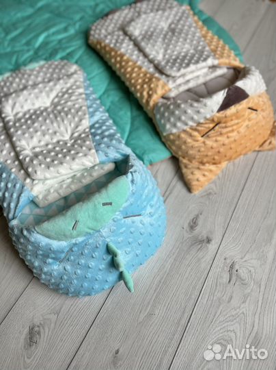 Конверт-кокон на выписку и в коляску «Динозавр»