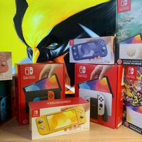 Игровая приставка Nintendo Switch Прошитая Чип