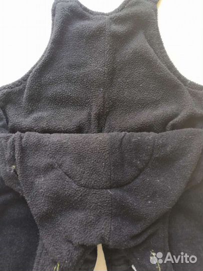 Полукомбинезон вельветовый на флисе