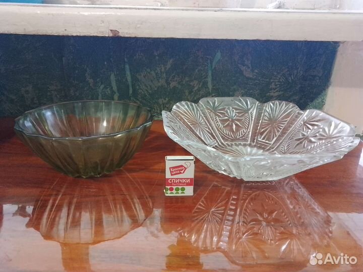 Хрусталь салатник, конфетницы и вазочки СССР