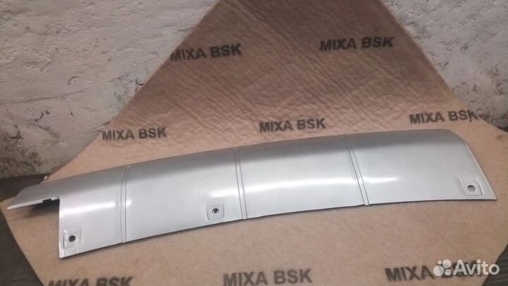 Губа накладка заднего бампера нижняя outlander