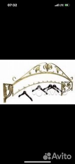 Вешала кованные настенные