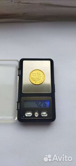 Золотая монета Николай 2