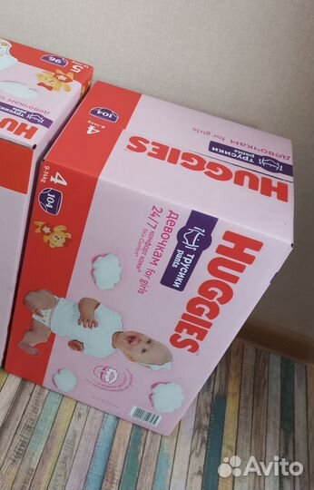 Подгузники трусики huggies 4 для девочек