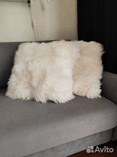 Чехол для подушки из овчины IKEA skold