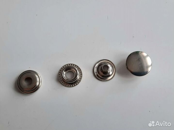 Кнопка кольцевая 15 мм никель