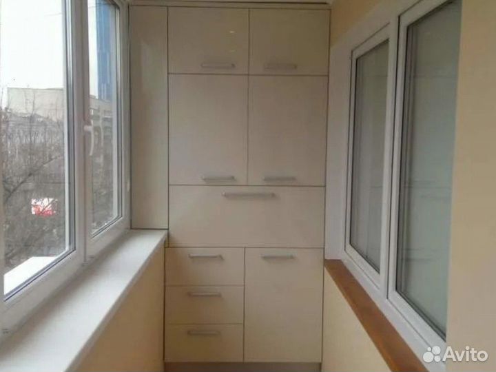 Шкаф на балкон на заказ по вашим размерам