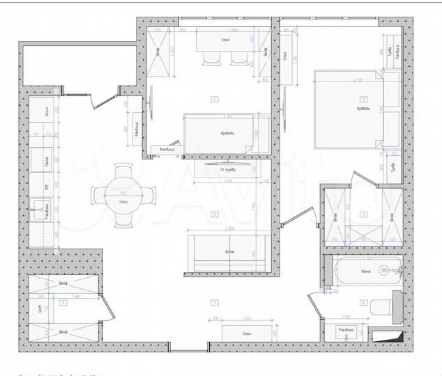 2-к. квартира, 63 м², 18/18 эт.