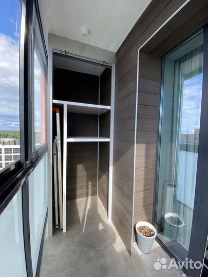 Шкаф с рольставнями на балкон по вашим размерам