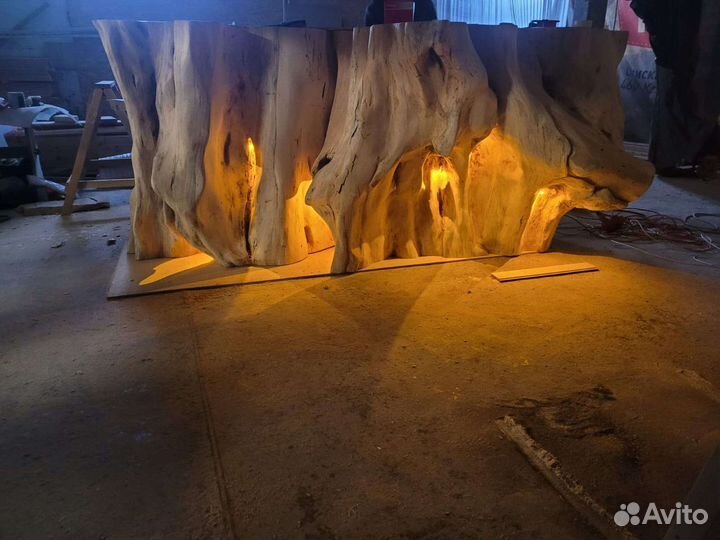 Пень тополь