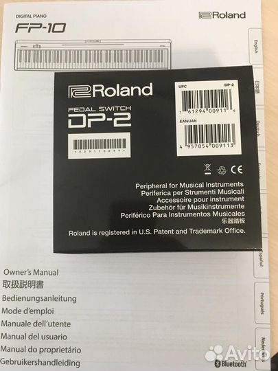 Цифровое пианино Roland FP-10, педаль, подставка