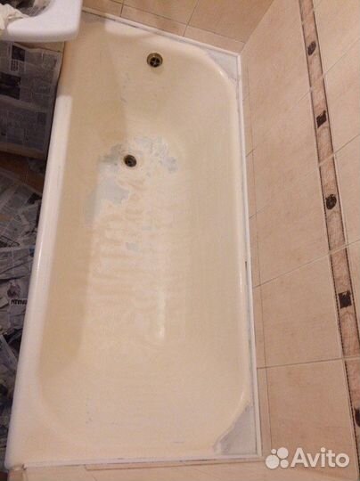 Реставрация ванн без посредников, жидким акрилом