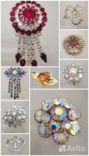 Броши винтаж, Европа, СССР