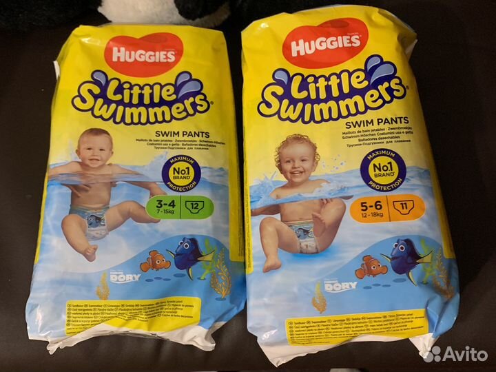 Подгузники для плавания Huggies 3-4, 5-6
