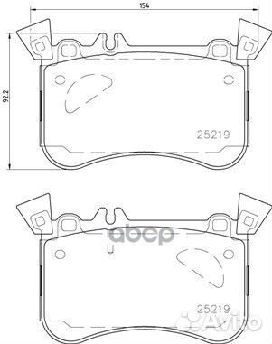 P50121 колодки дисковые передние MB A/CLA/GLA