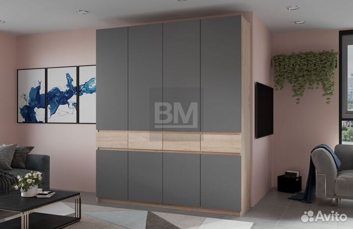 Шкаф четырехстворчатый