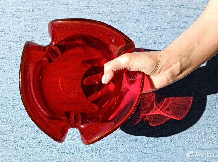 Ваза рубиновое стекло