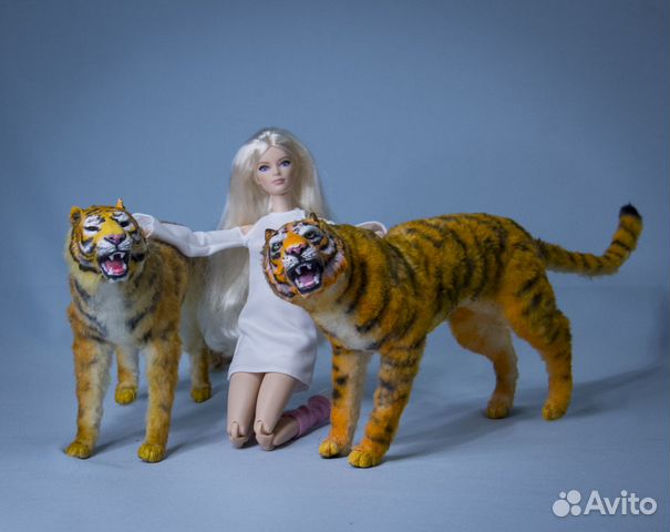 Тигр интерьерная игрушка 1/6 подвижная