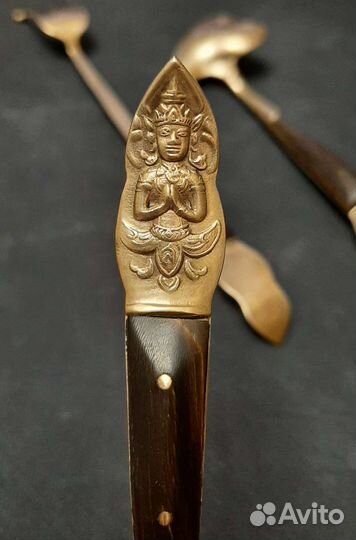 Набор столовых приборов бронза