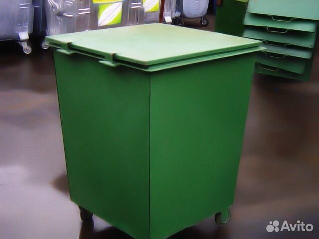 Металлический контейнер для мусора