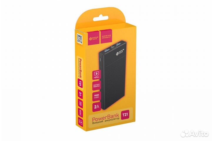 Портативный аккумулятор 10000mAh Dream T21 черный